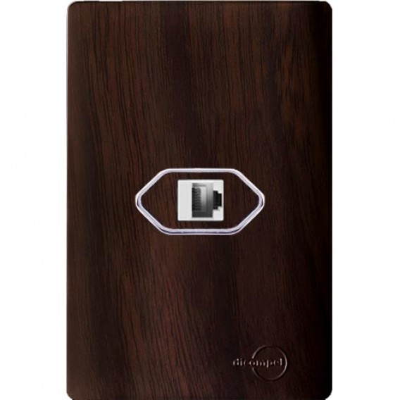 Conjunto RJ45 4x2 - Novara Especiais Tabaco Conjunto RJ45 4x2 - Novara Especiais Tabaco